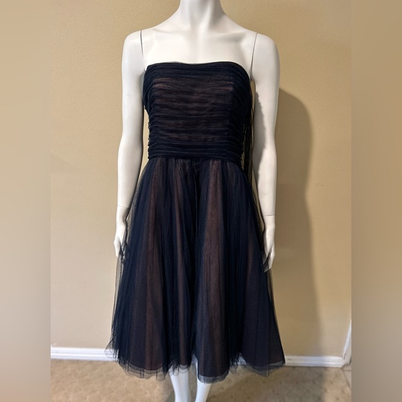 Byron Lars Anthropologie Beauty Mark Tulle Halter Midi Dress - Picture 5 of 13